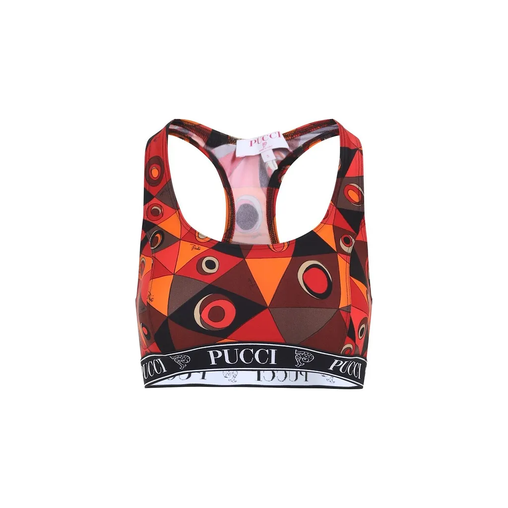 Pucci Geometric Racerback Performance Bra