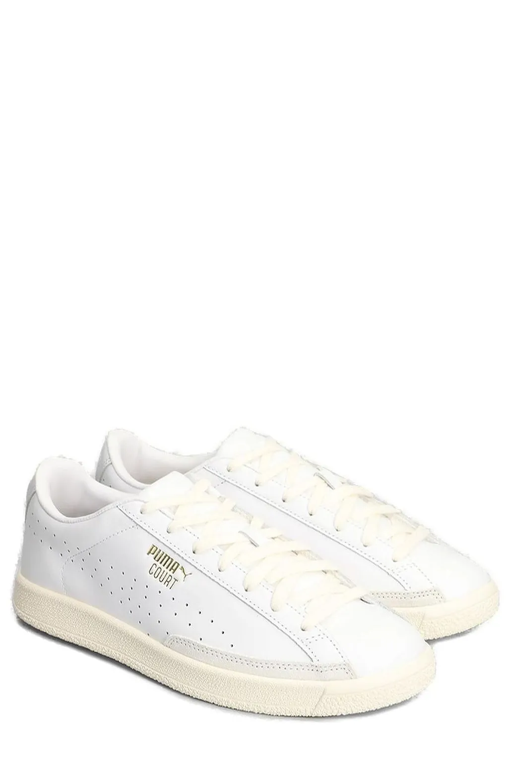 Puma Court Perforated Lace-Up Sneakers