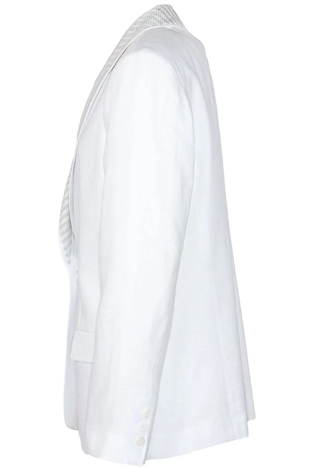 Purotatto Embroidered Lapel Single-Breasted Blazer
