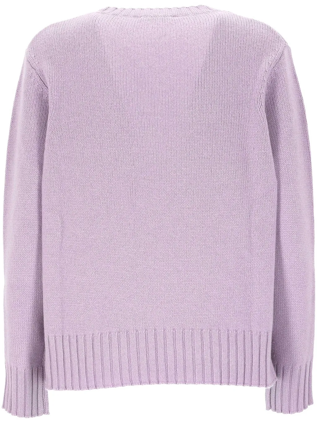 Purotatto V-Neck Ribbed Hem Knitted Sweater