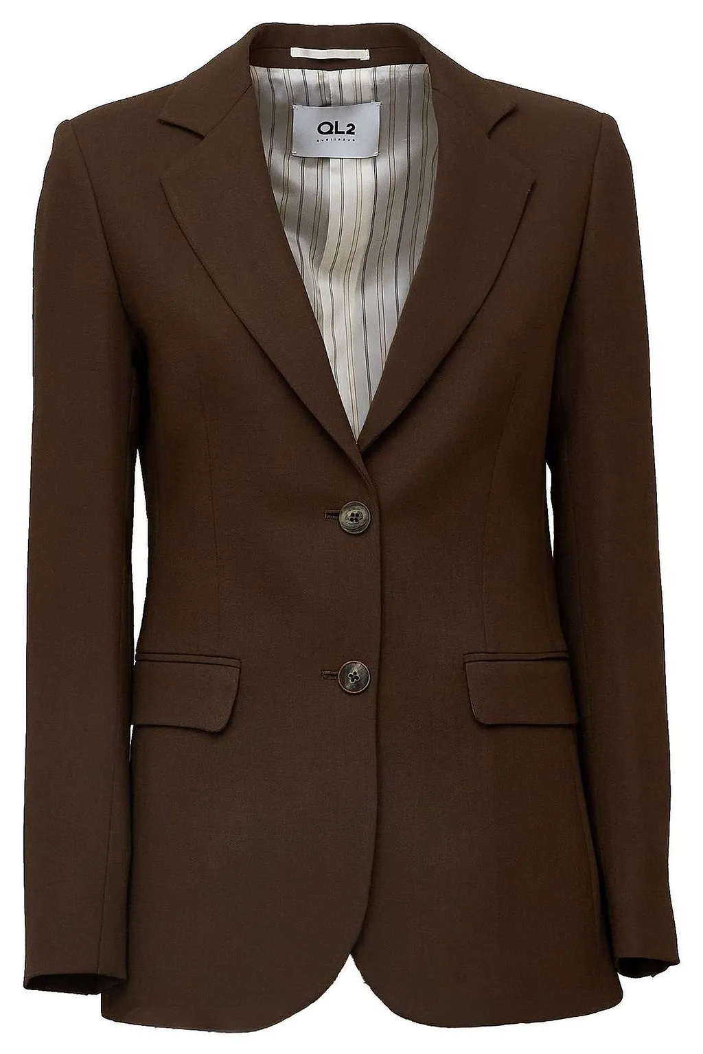 Ql2 Blanche Single-Breasted Blazer