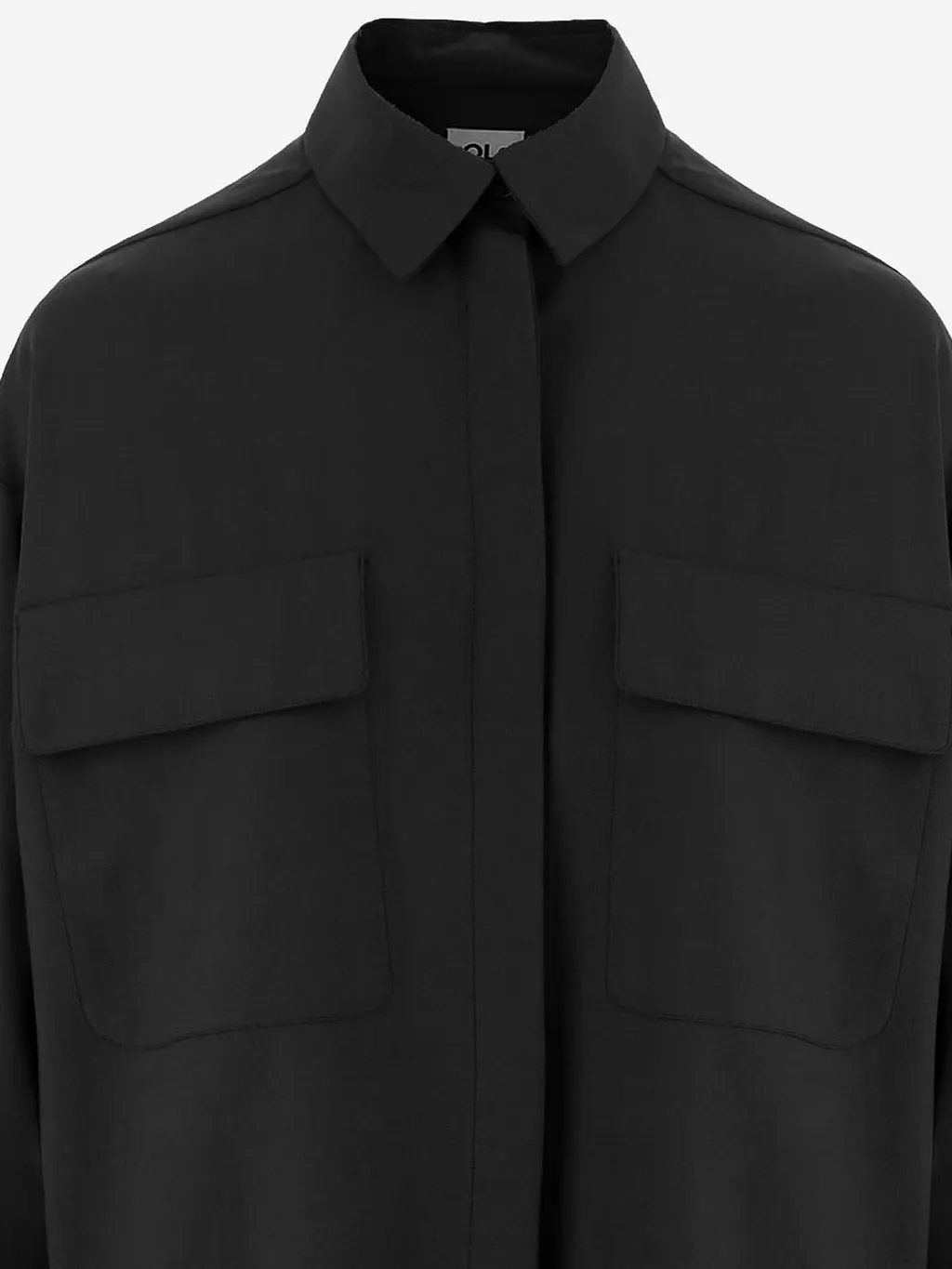Ql2 Gladys Oversized Patch-Pocket Shirt