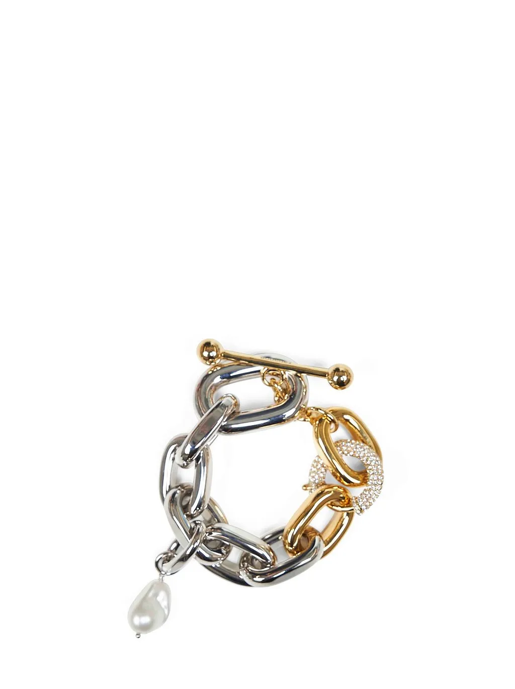 Rabanne Two-Toned Chain-Linked Bracelet