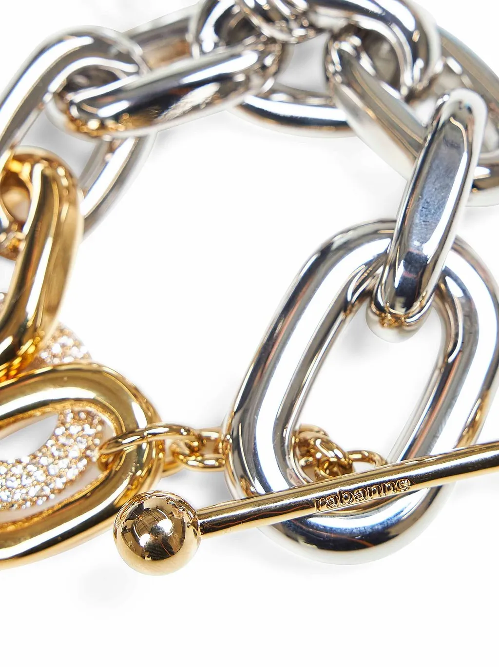 Rabanne Two-Toned Chain-Linked Bracelet