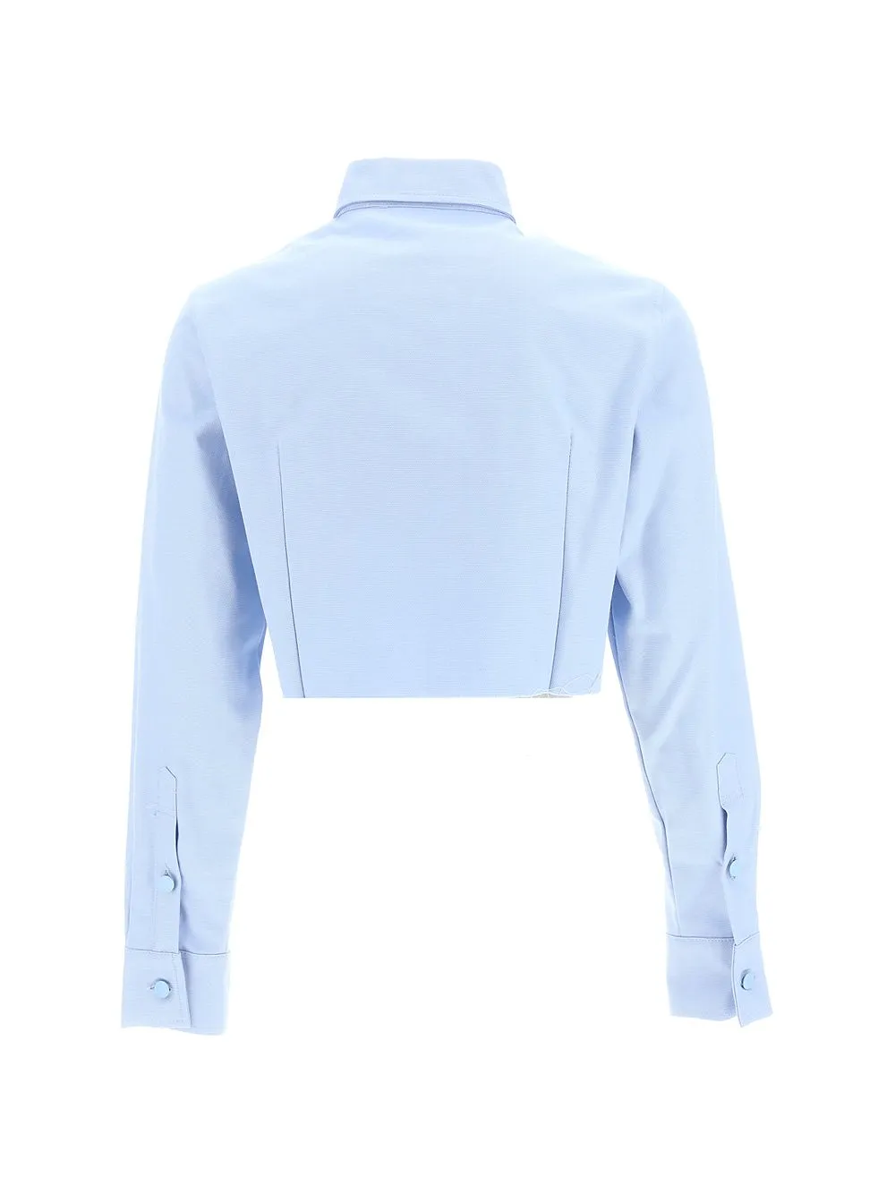 Raf Simons Frayed Hem Cropped Shirt