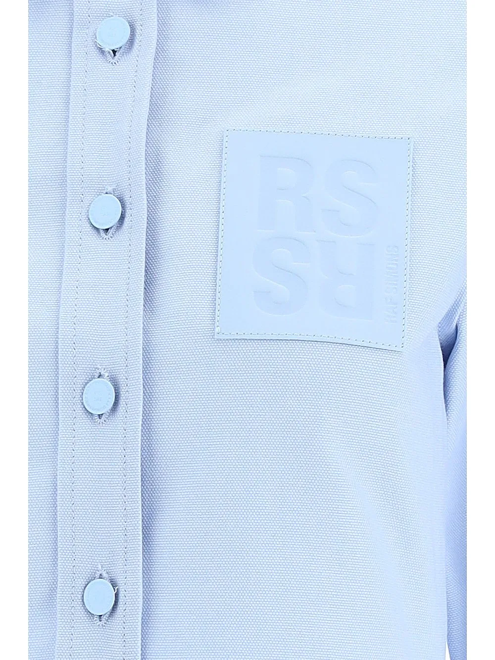 Raf Simons Frayed Hem Cropped Shirt