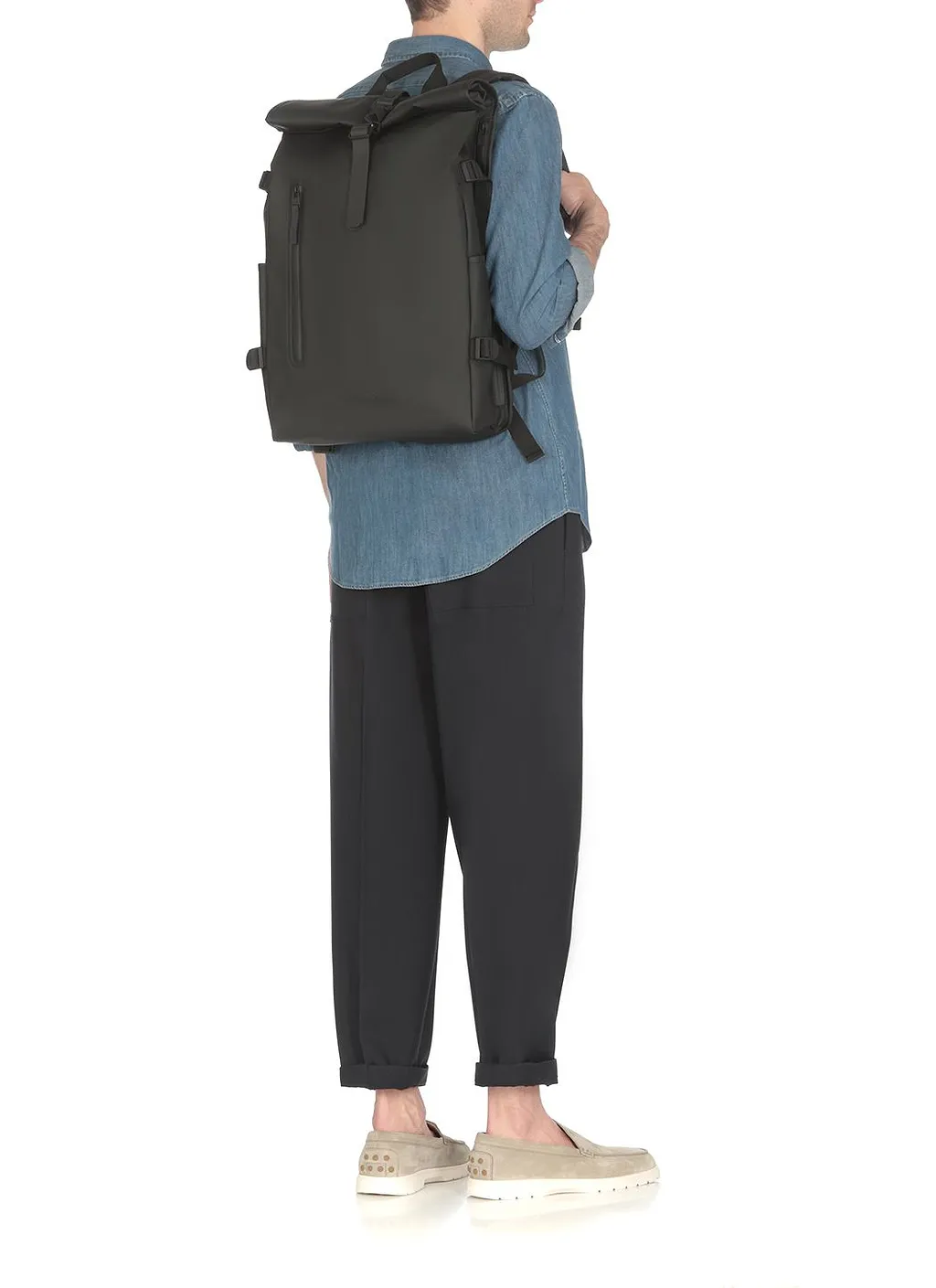 Rains Rolltop Rucksack Hook-Clip Large Backpack
