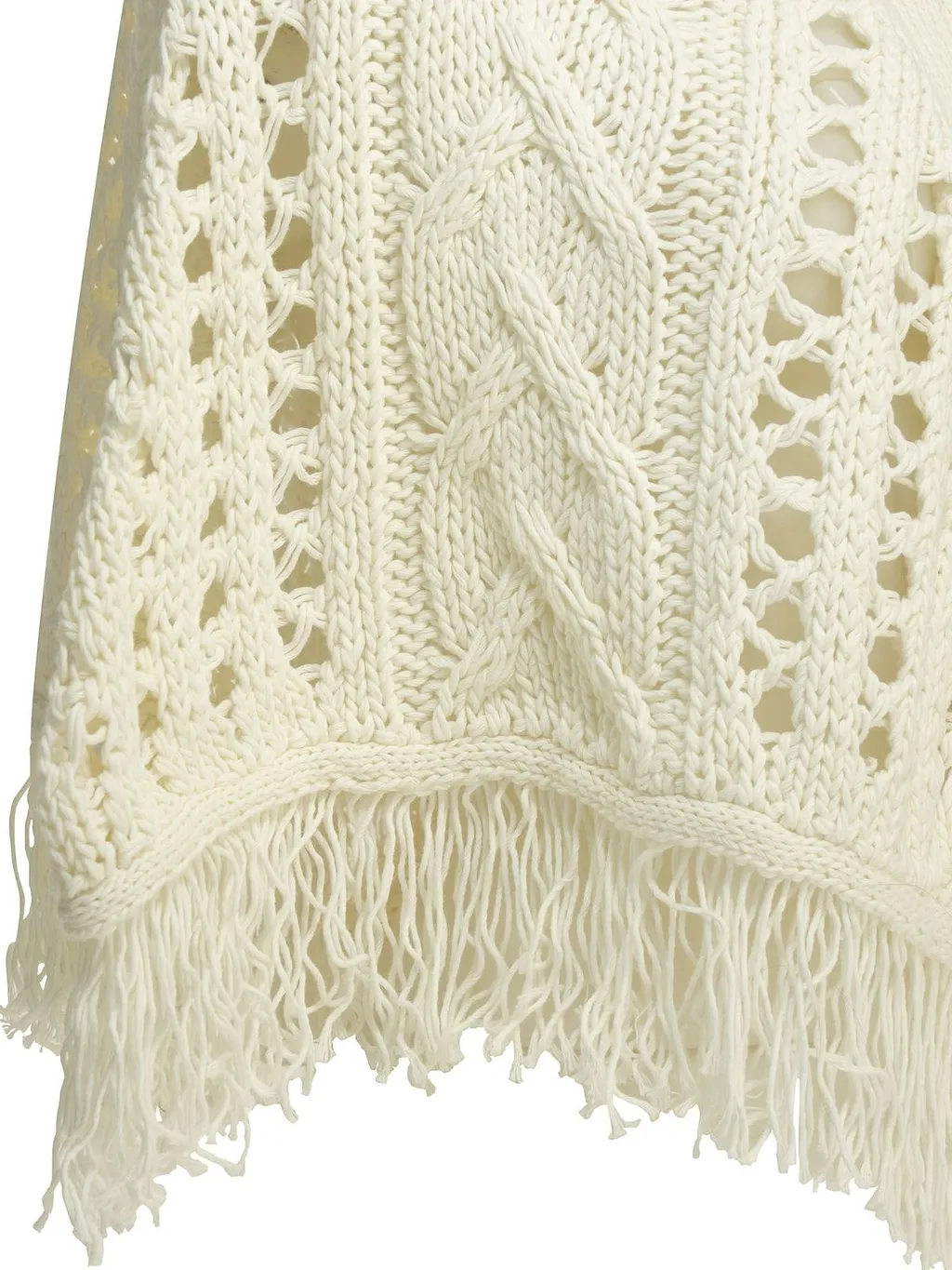 Rakki Carly Perforated Fringed Cape