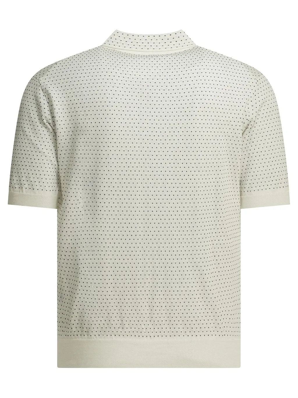 Rakki Juneau Textured Knit Polo Shirt