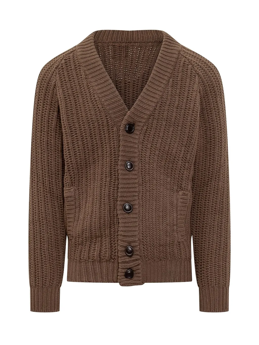 Rakki Textured Button-Up Cardigan