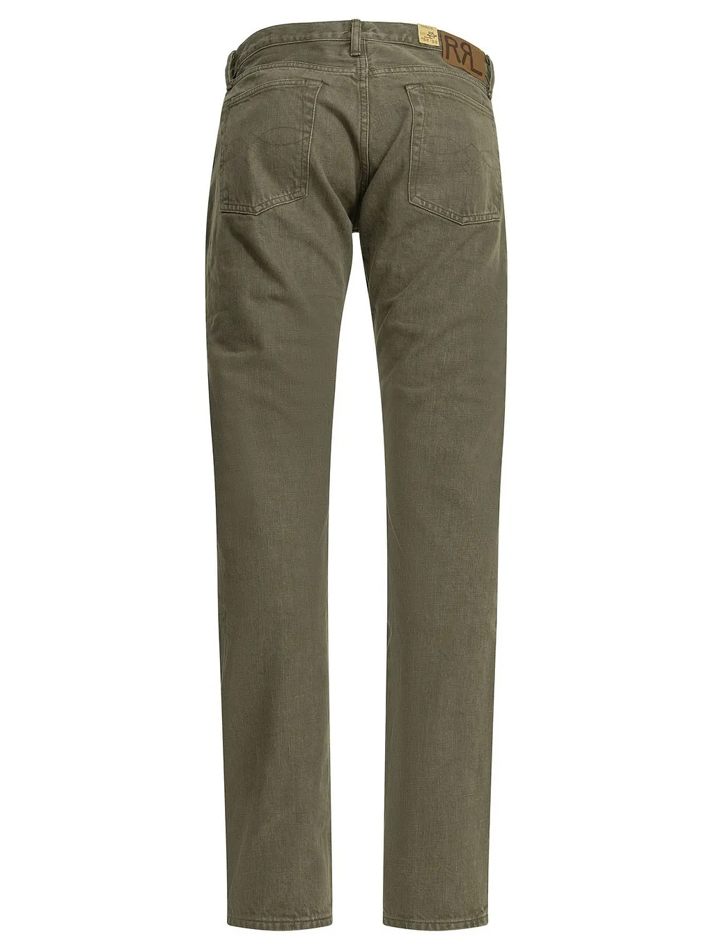 Ralph Lauren Rrl Olive Straight-Leg Jeans