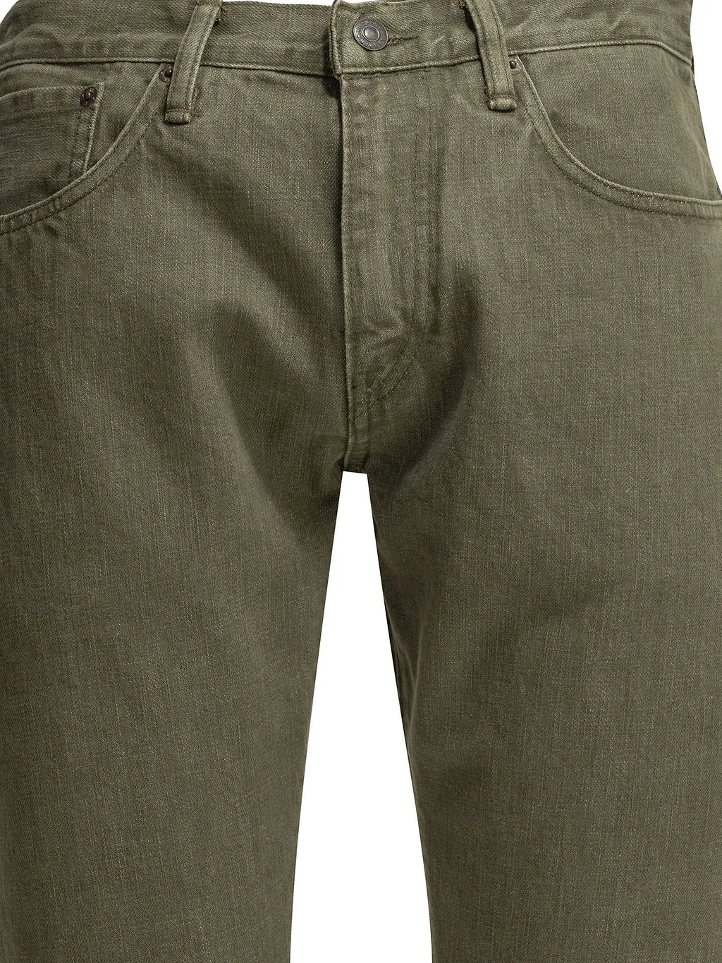Ralph Lauren Rrl Olive Straight-Leg Jeans