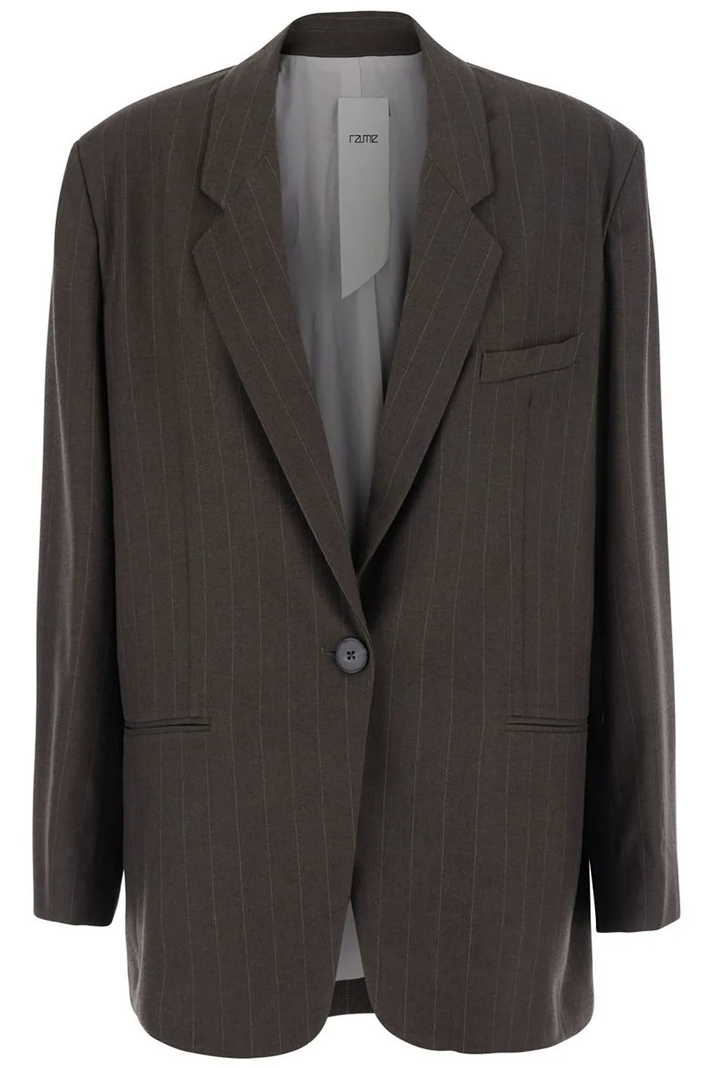 Rame Single-Breasted Pinstripe Blazer