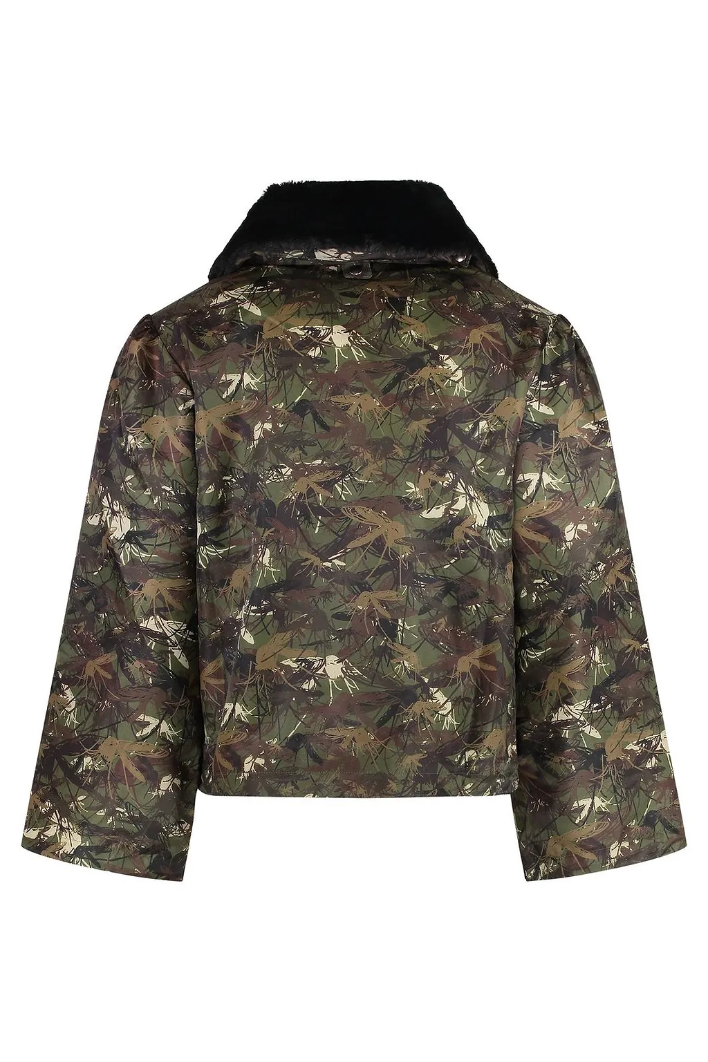 Random Identities Removable Collar Printed Jacket