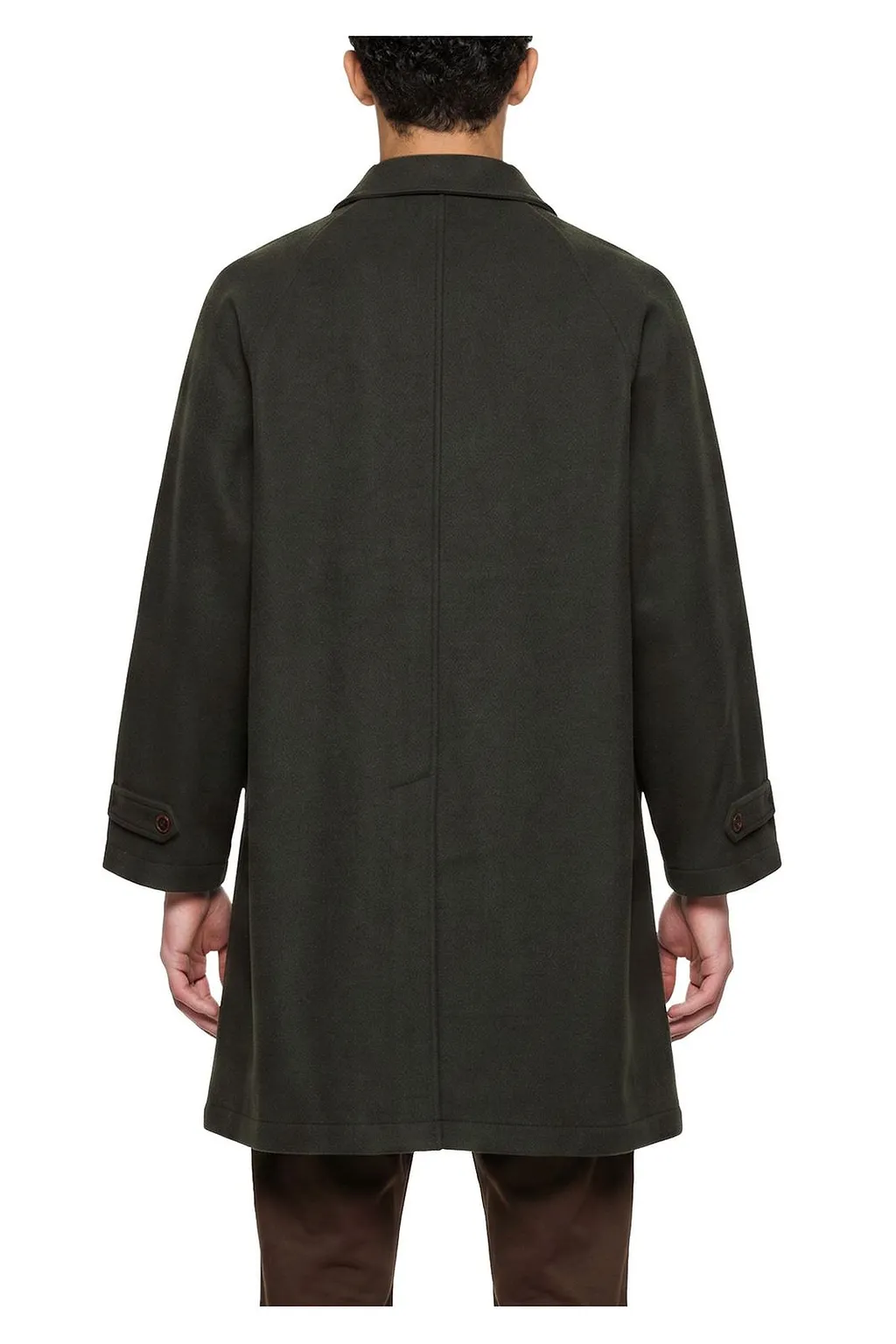 Ranra Logo Embroidered Straight Hem Coat