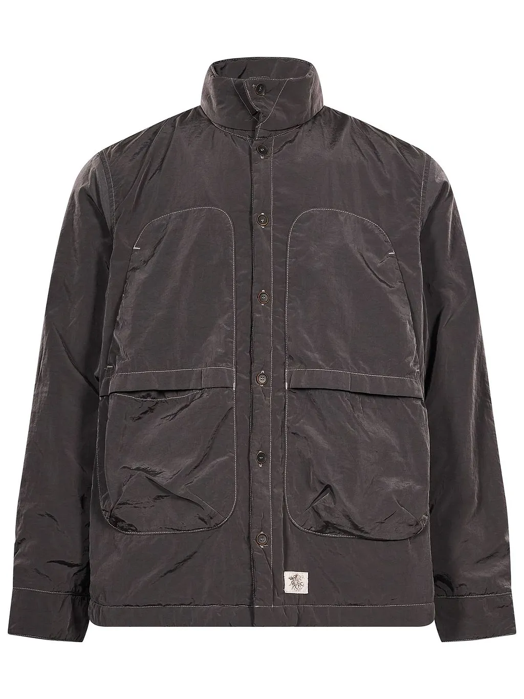 Ranra High Neck Crinkled Jacket