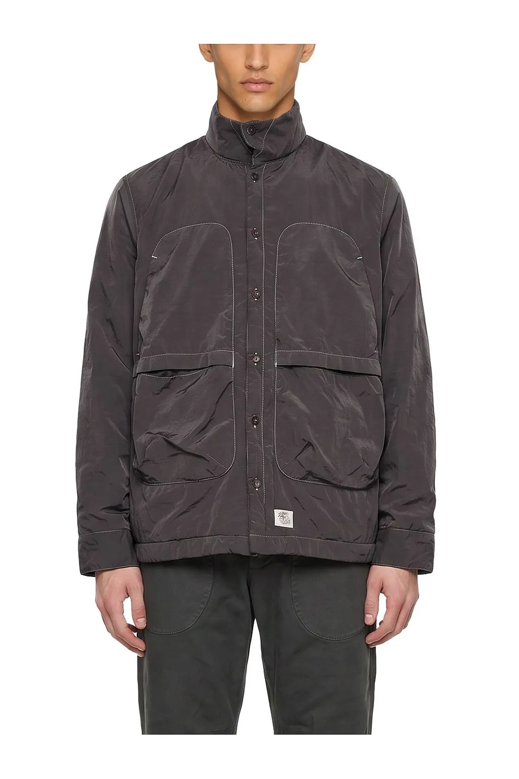 Ranra High Neck Crinkled Jacket