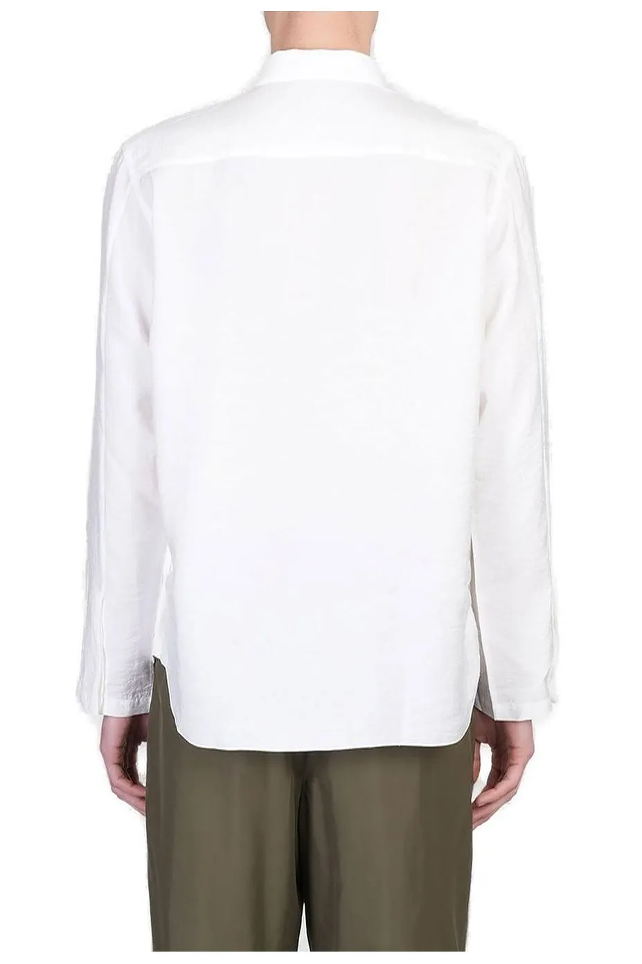 Ranra Long Sleeved Crinkled Finish Shirt
