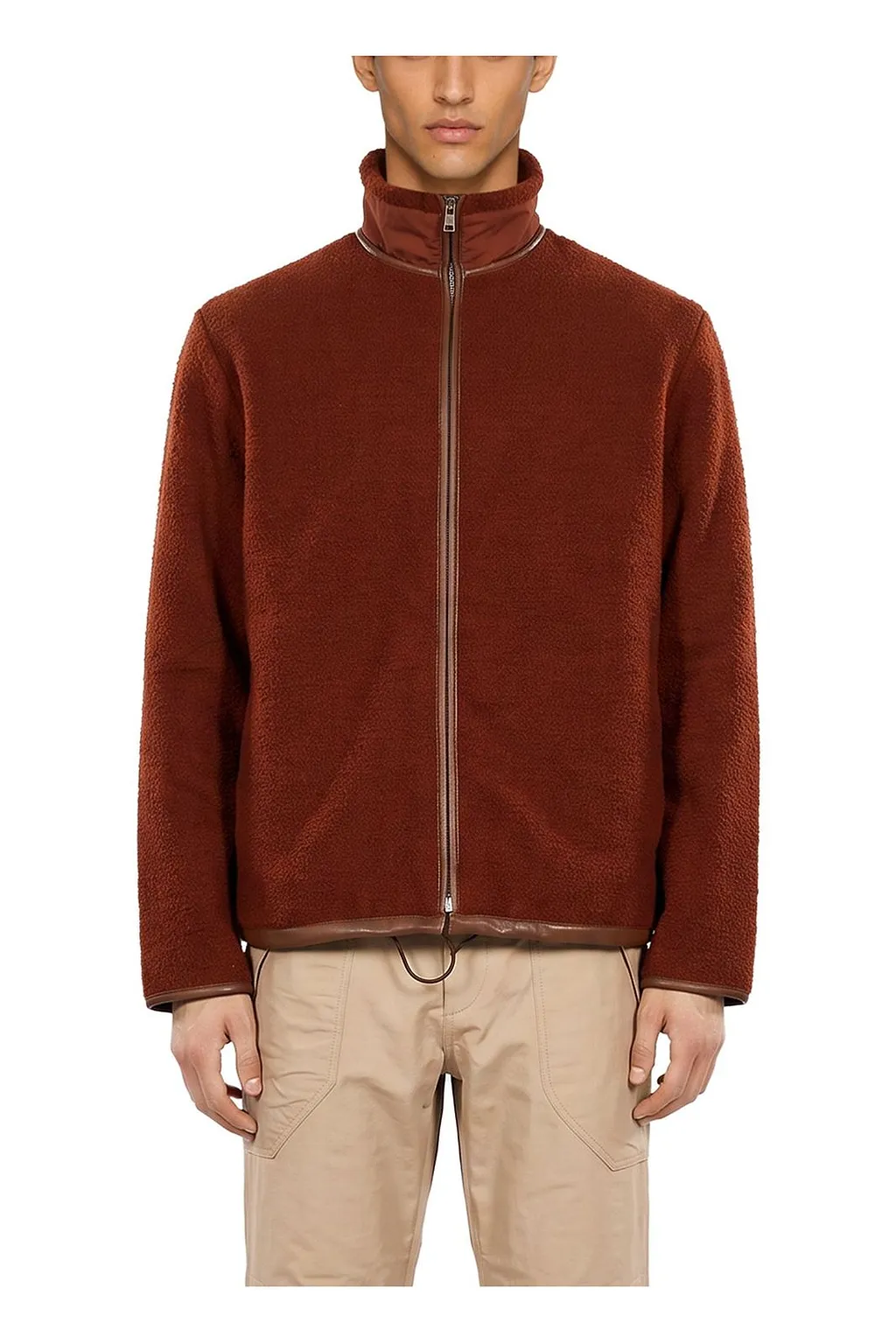 Ranra Straight Hem Zipped Bomber Jacket