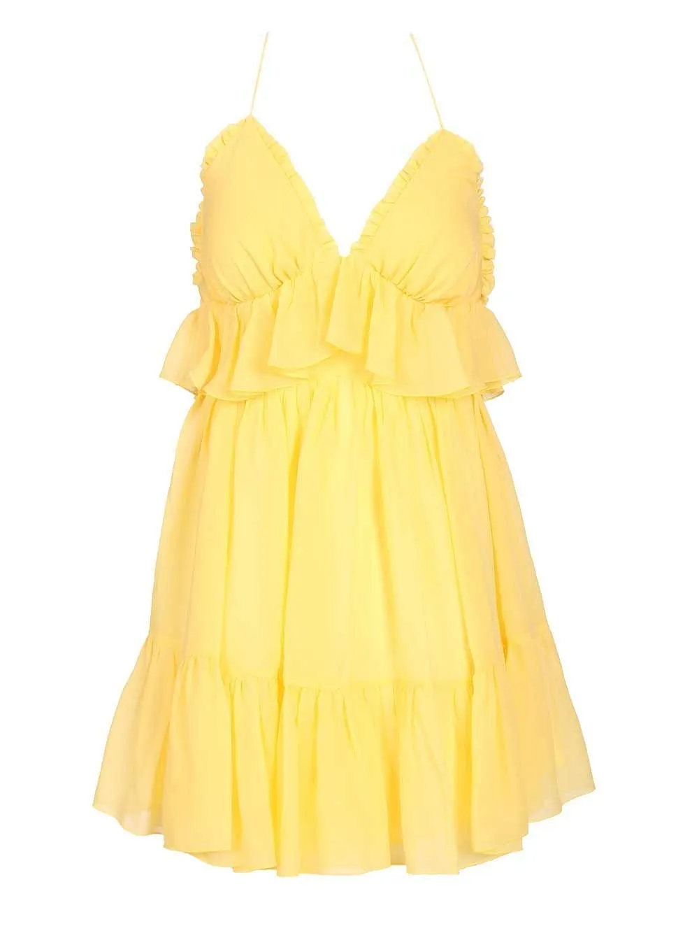 Raquel Diniz Lory Ruffled Short Dress