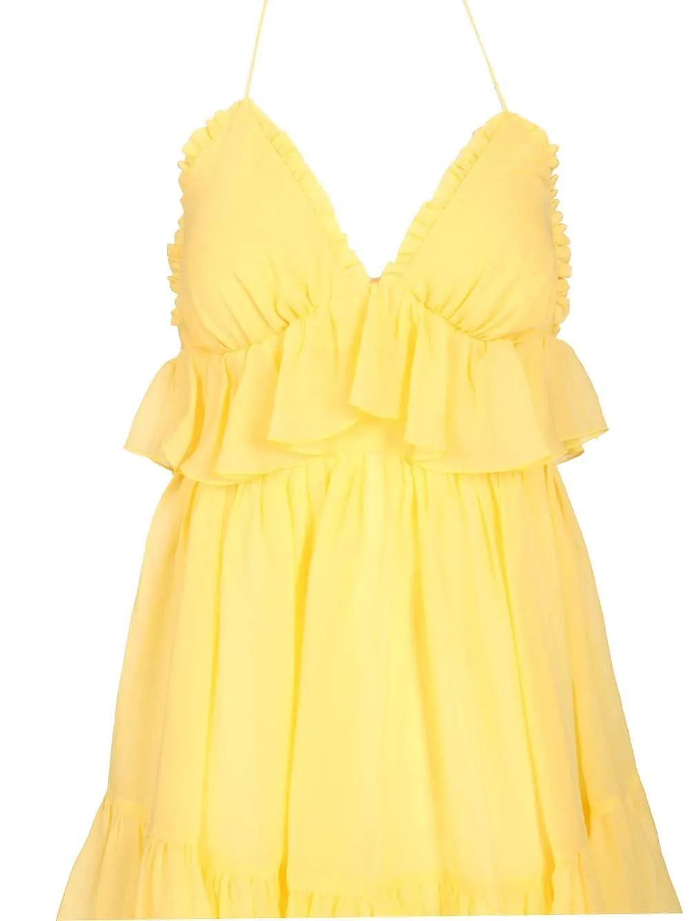 Raquel Diniz Lory Ruffled Short Dress