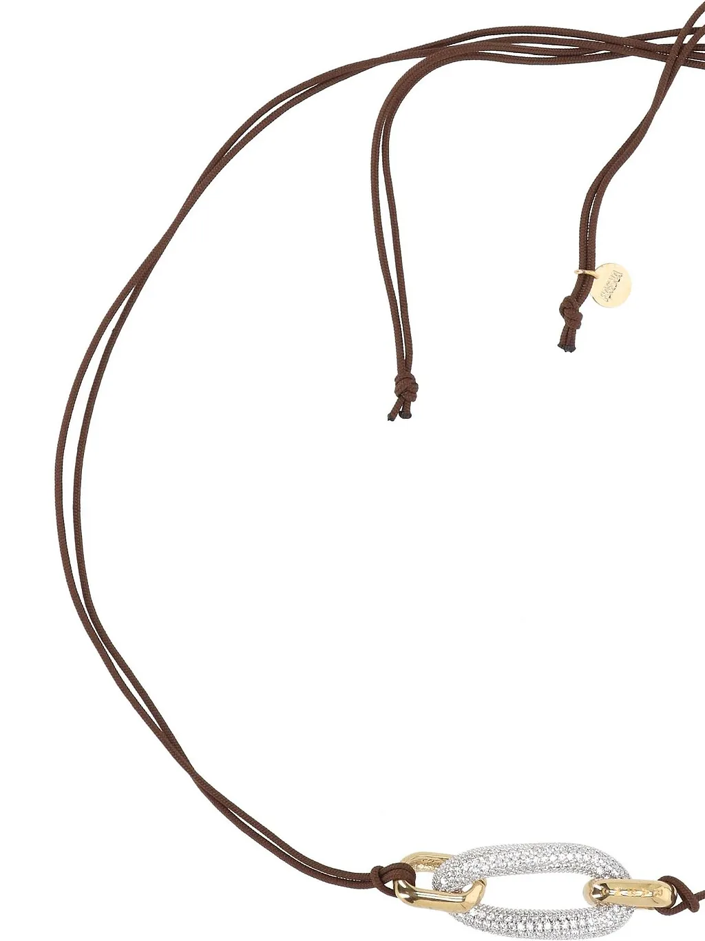 Rasna Bijoux Cord Chain-Link Necklace