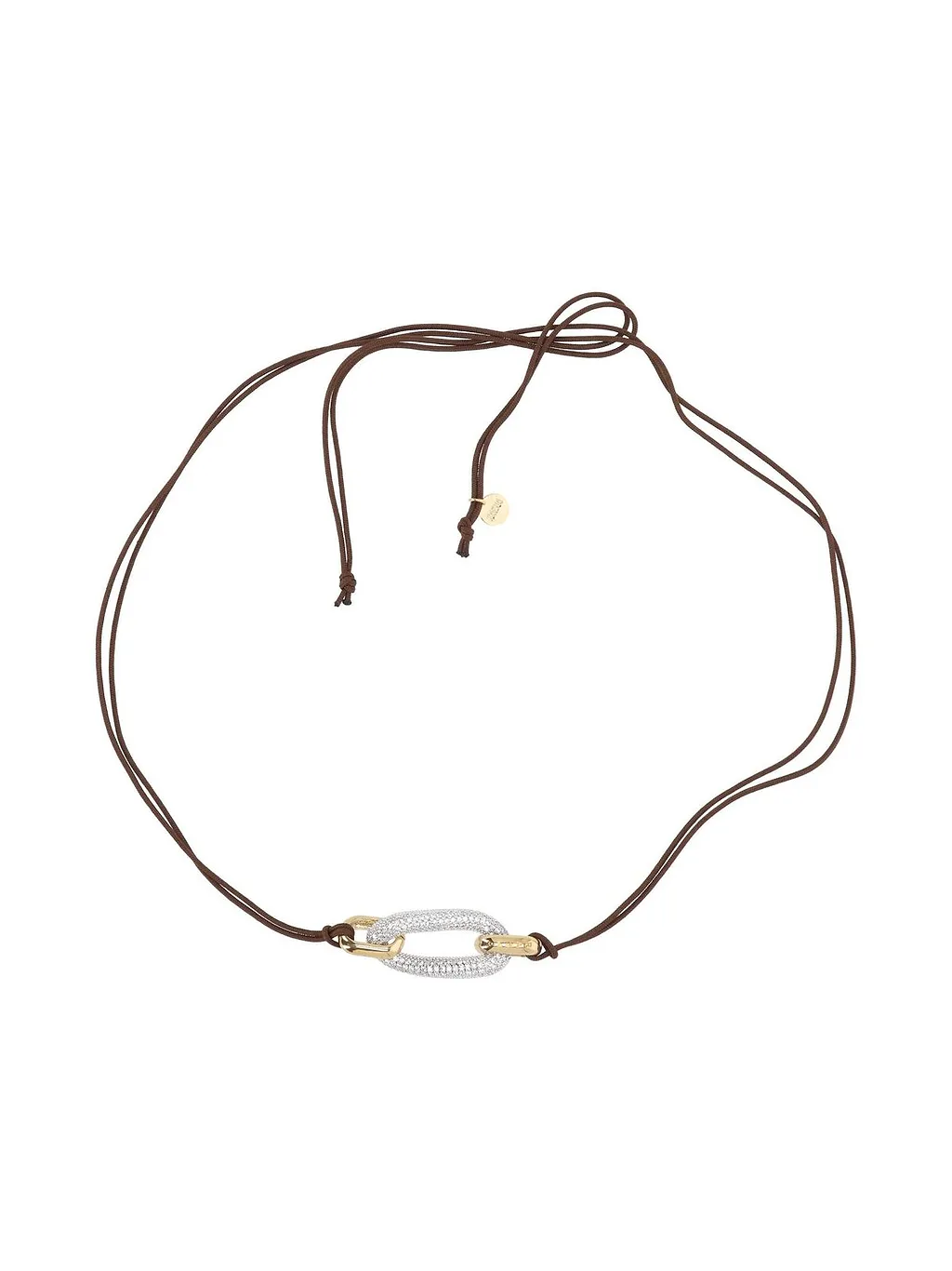 Rasna Bijoux Cord Chain-Link Necklace