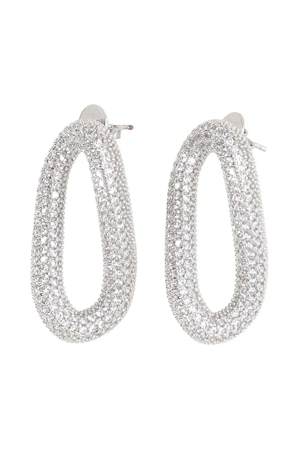 Rasna Bijoux Pavé Teardrop Earrings