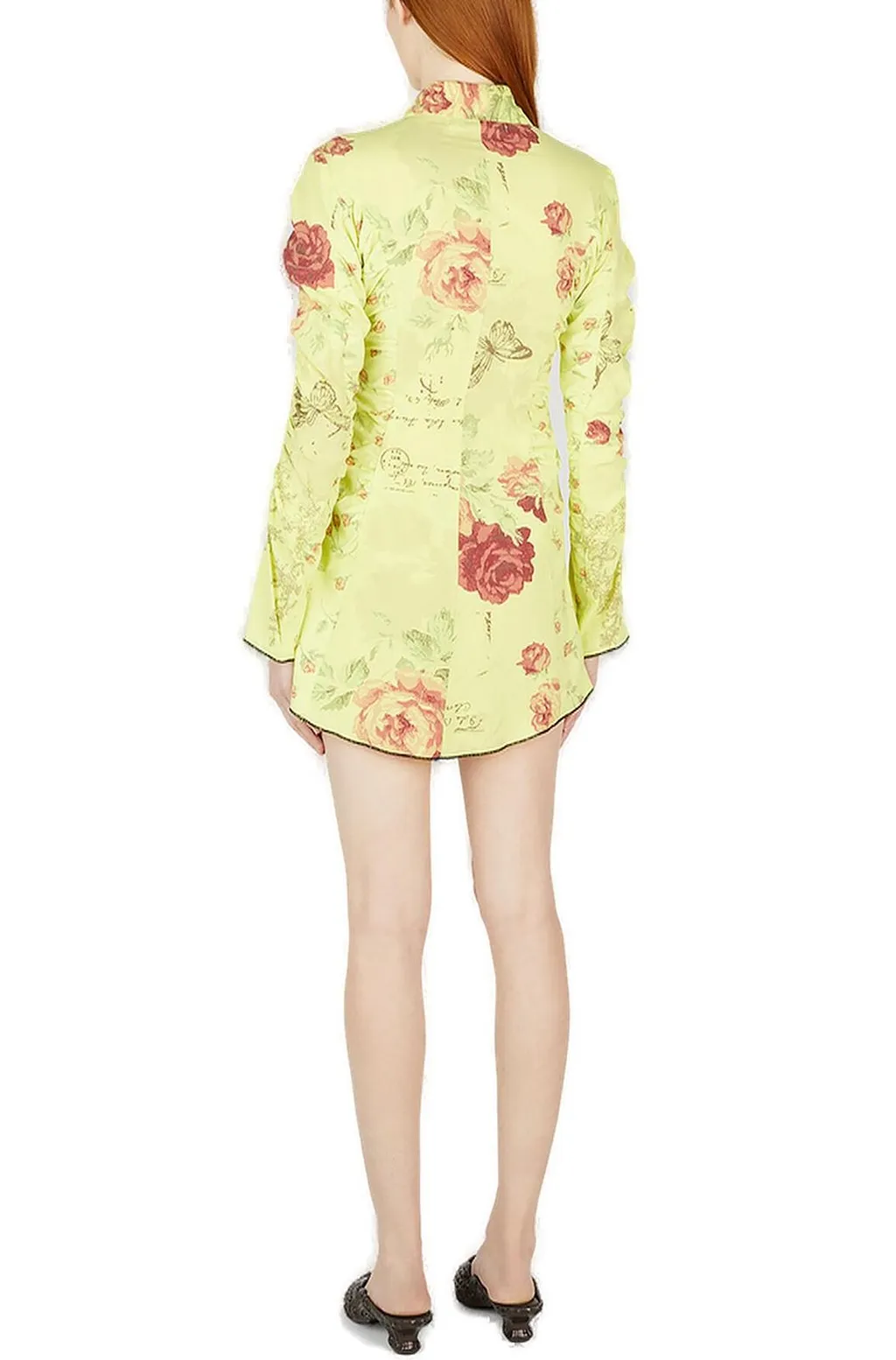 Rave Review Embla Floral Printed Zipped Mini Dress