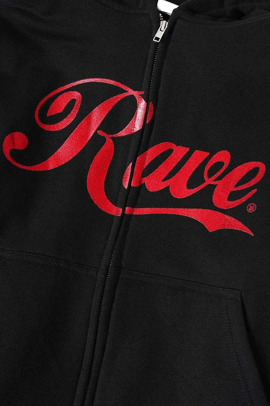Rave Skateboards Zip-Up Drawstring Hoodie