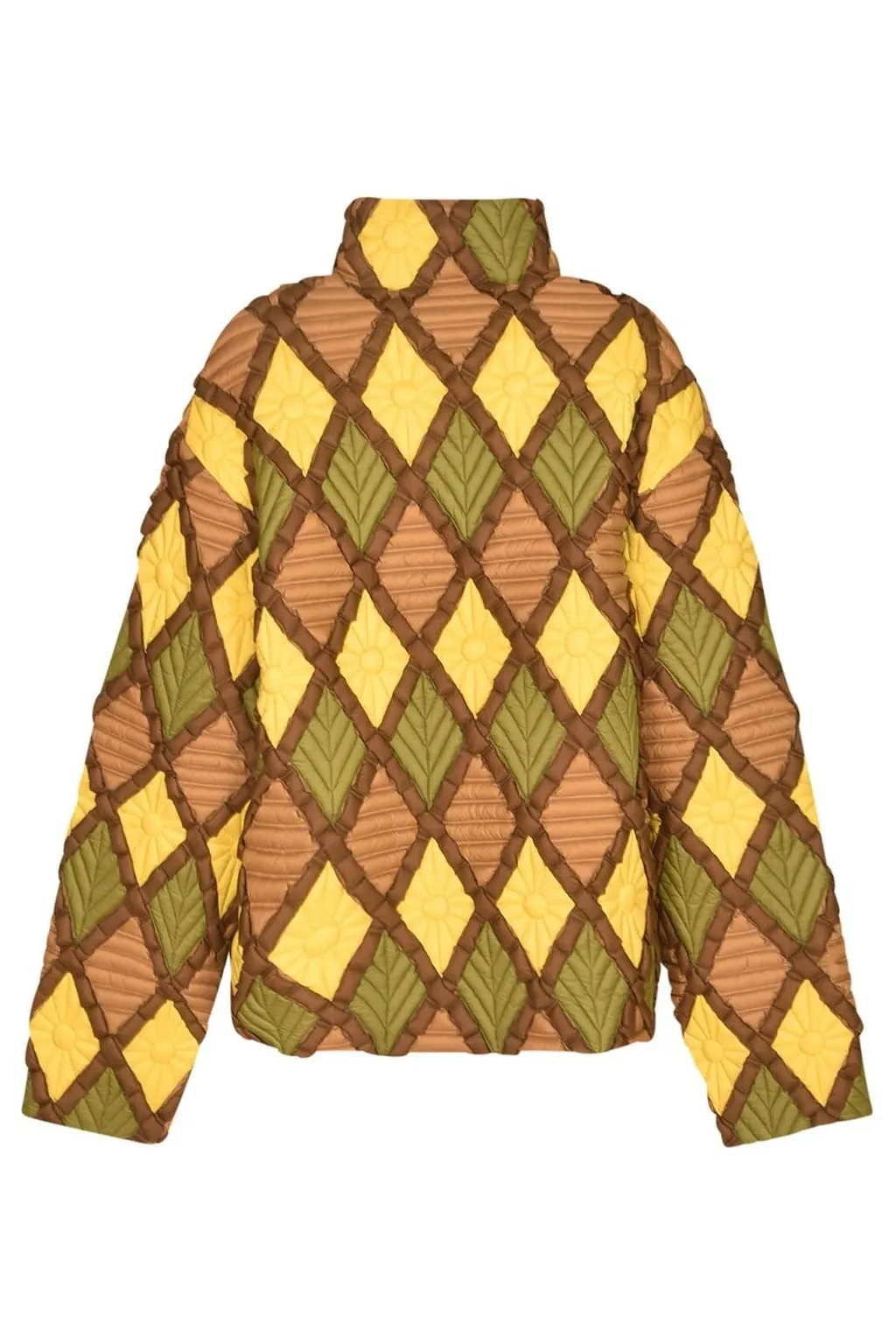 Raxxy Quilted Pattern Down Jacket