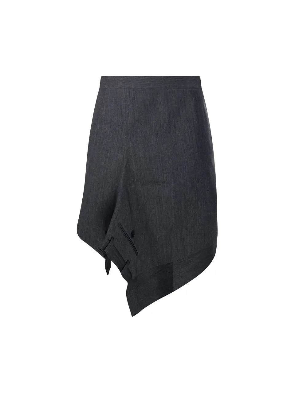 Re Code Asymmetric Draped Skirt