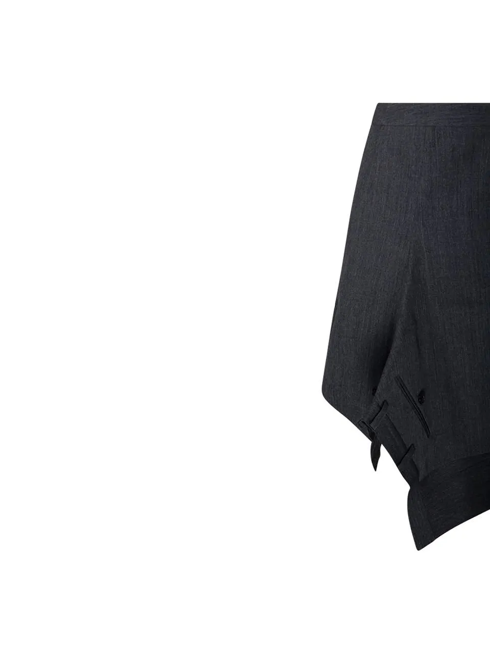 Re Code Asymmetric Draped Skirt