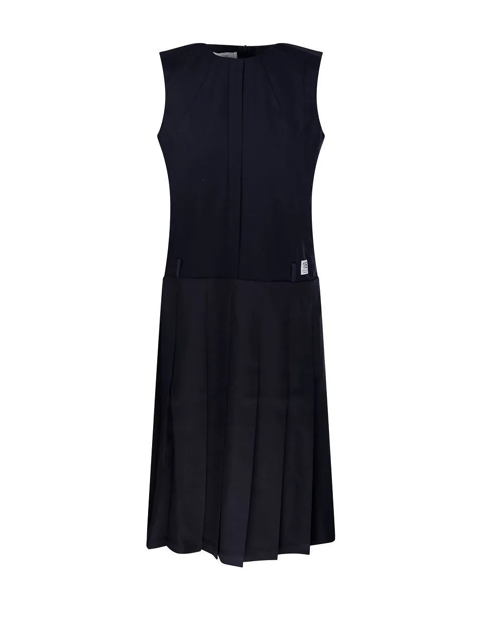 Re Code Back Pleated Sleeveless Dress