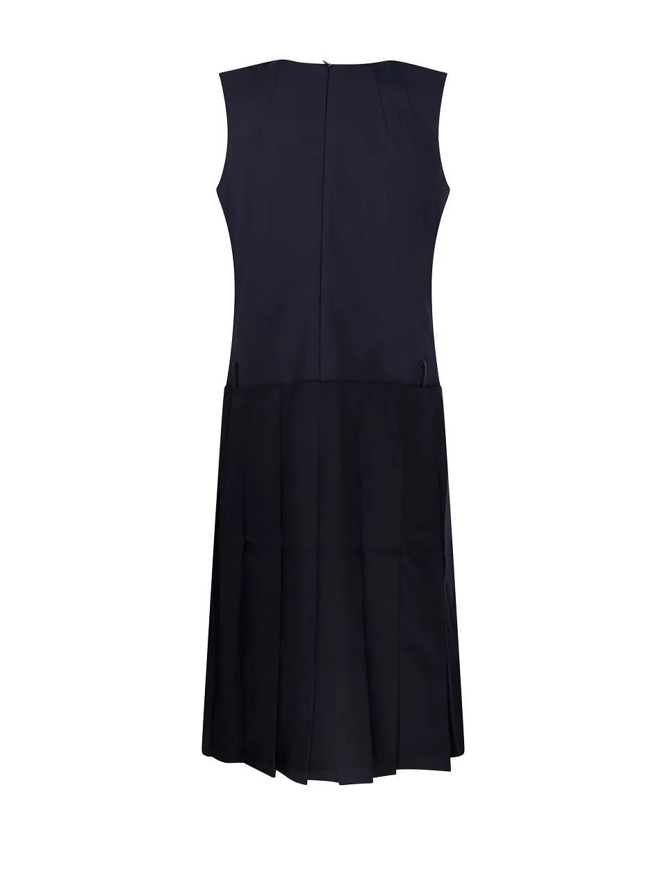 Re Code Back Pleated Sleeveless Dress