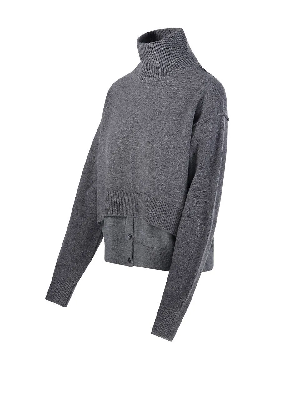 Re Code Layered High Neck Knitted Sweater