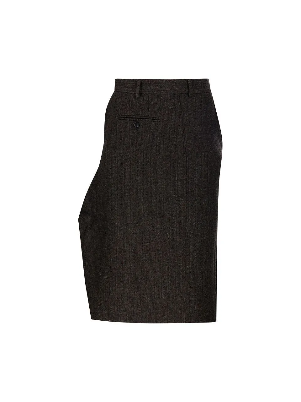 Re Code Side Drape Checked Skirt
