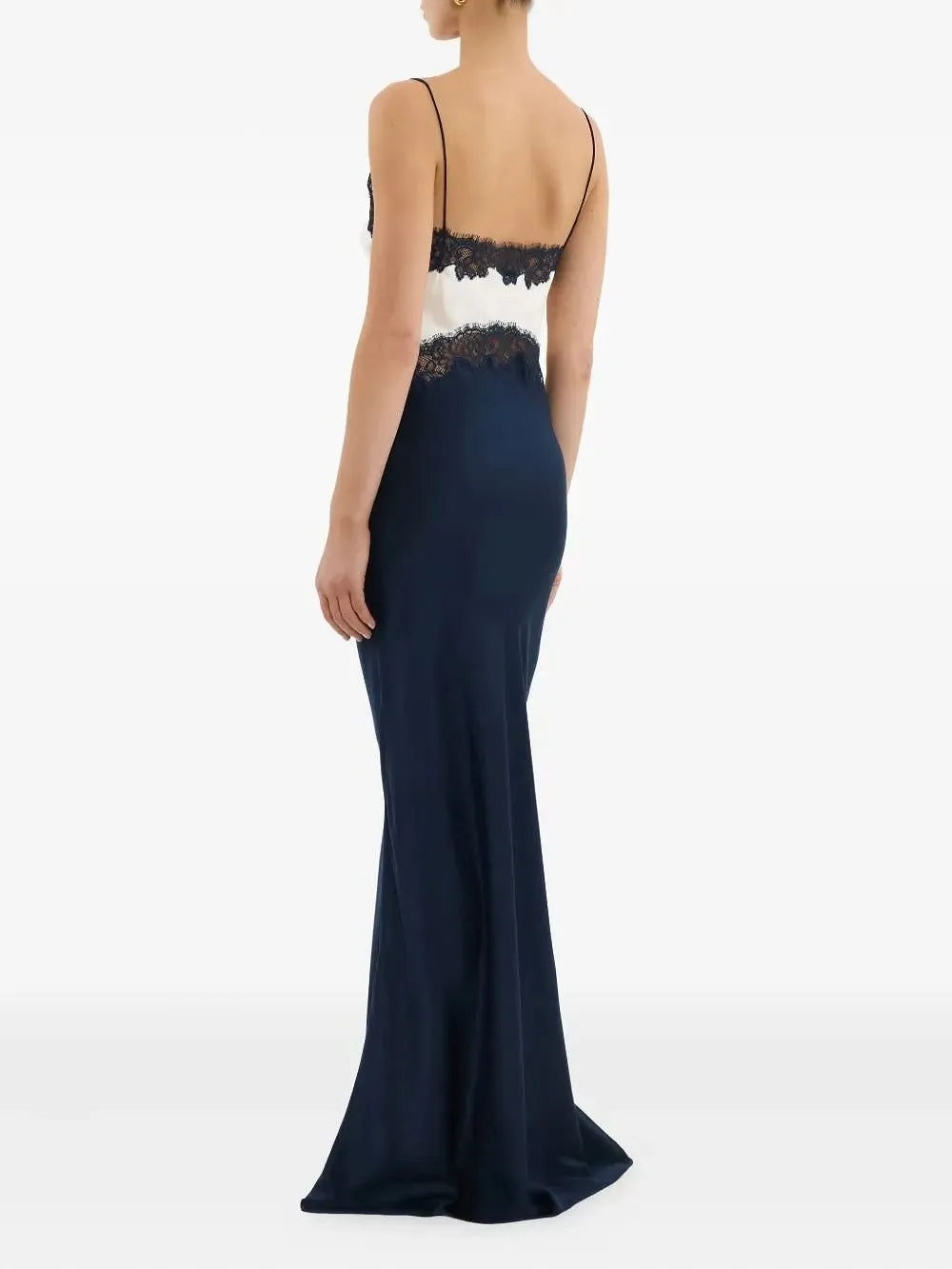 Rebecca Vallance Aumoe Lace-Panel Maxi Dress