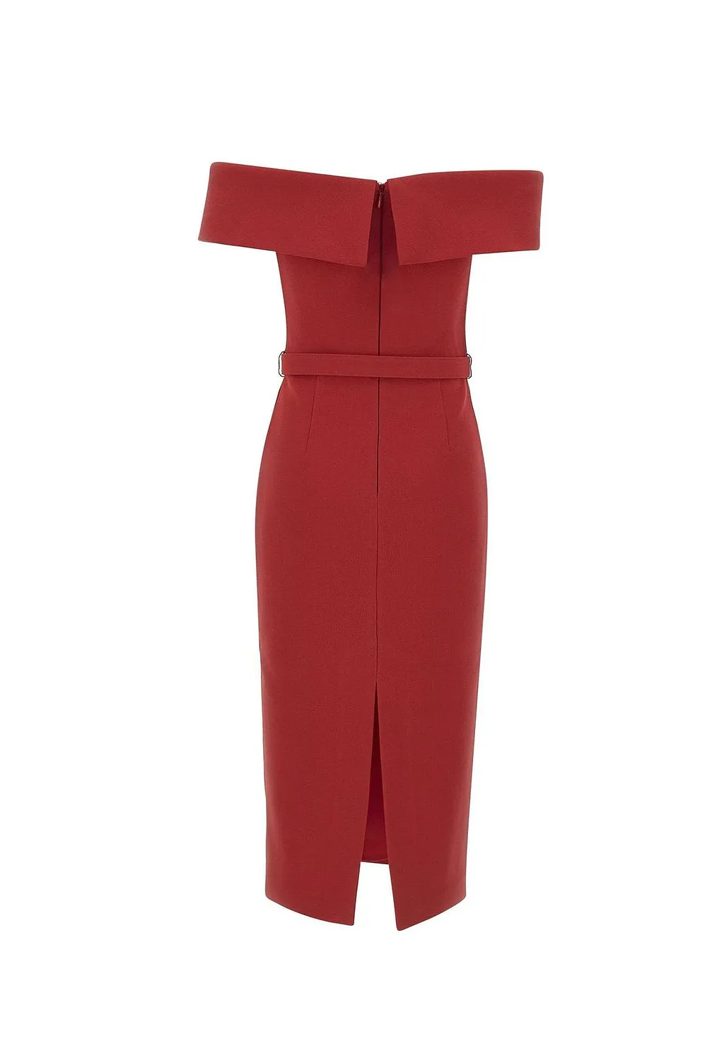 Rebecca Vallance Precious Belted Off-Shoulder Dress