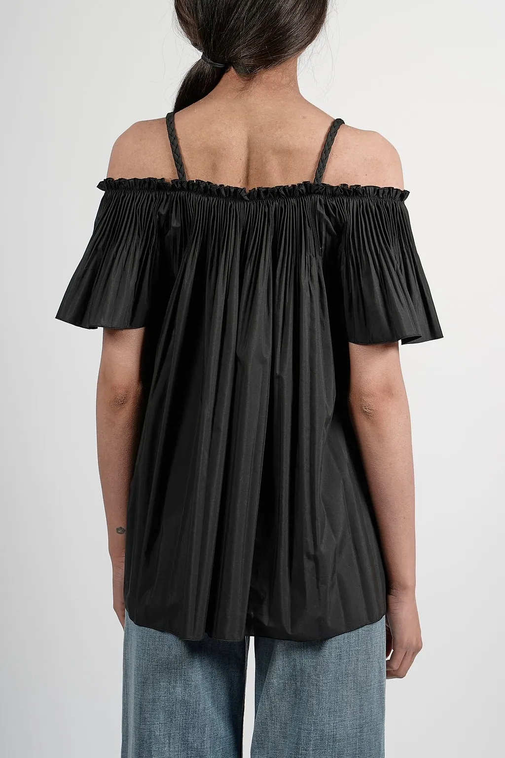Redvalentino Pleated Strapped Top