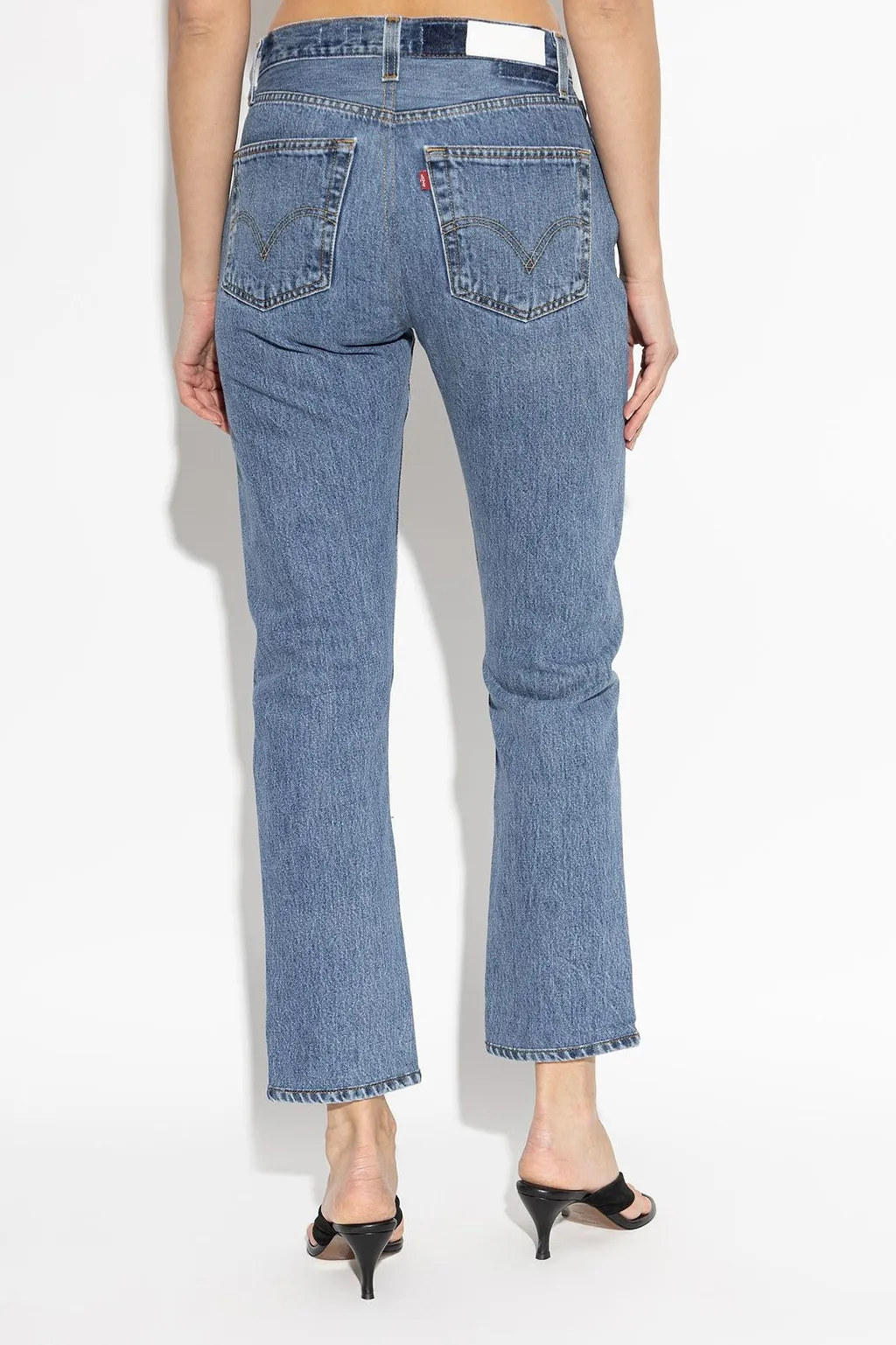 Re/Done High-Rise Tapered Jeans