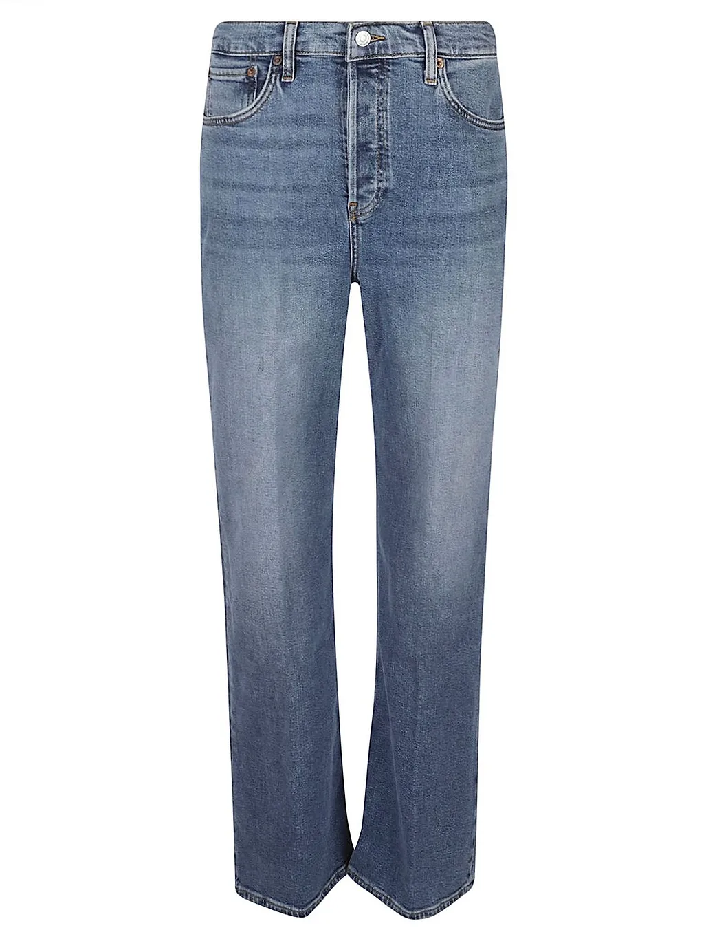 Re/Done High Rise Wide-Leg Jeans