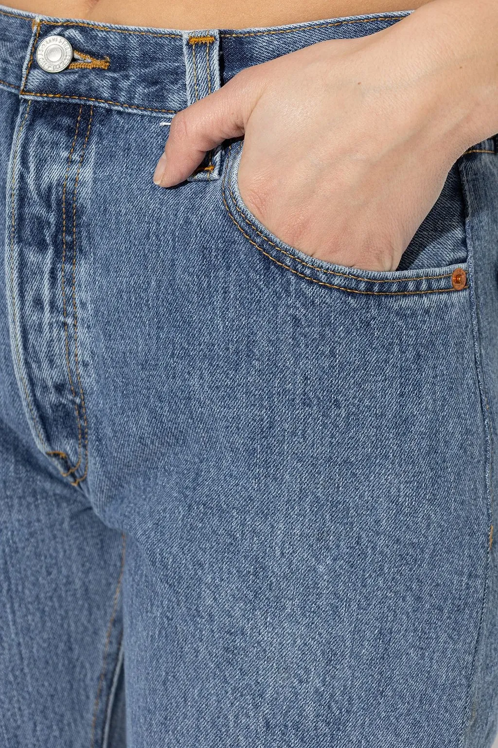 Re/Done High-Rise Tapered Jeans