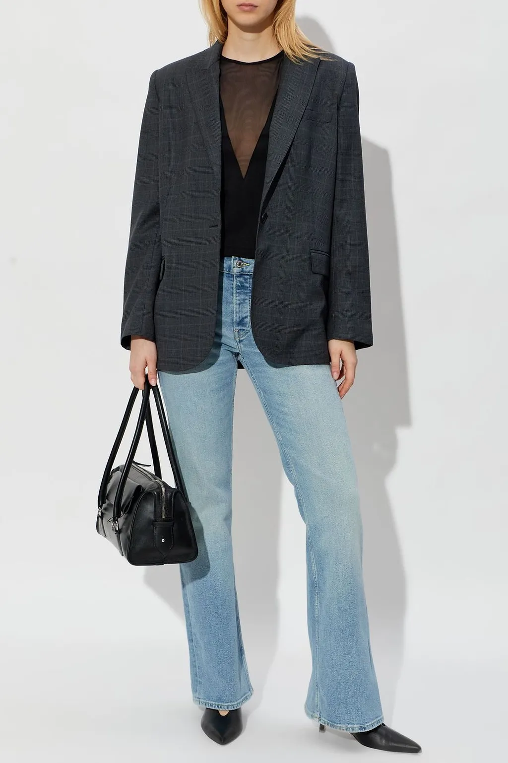 Re/Done Mid-Rise Flared Jeans