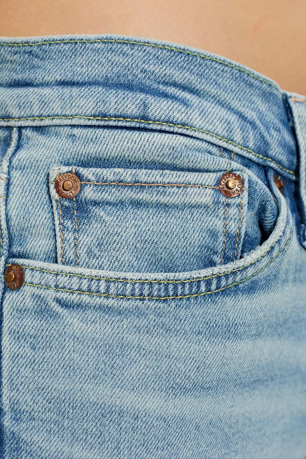 Re/Done Mid-Rise Flared Jeans