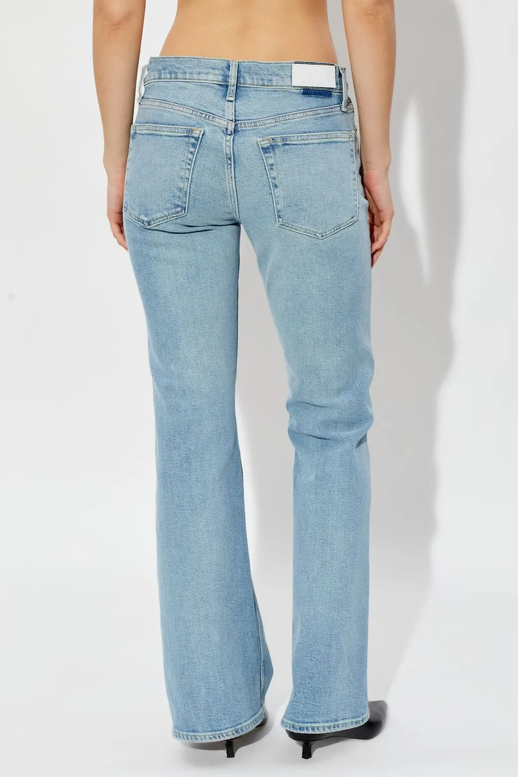 Re/Done Mid-Rise Flared Jeans