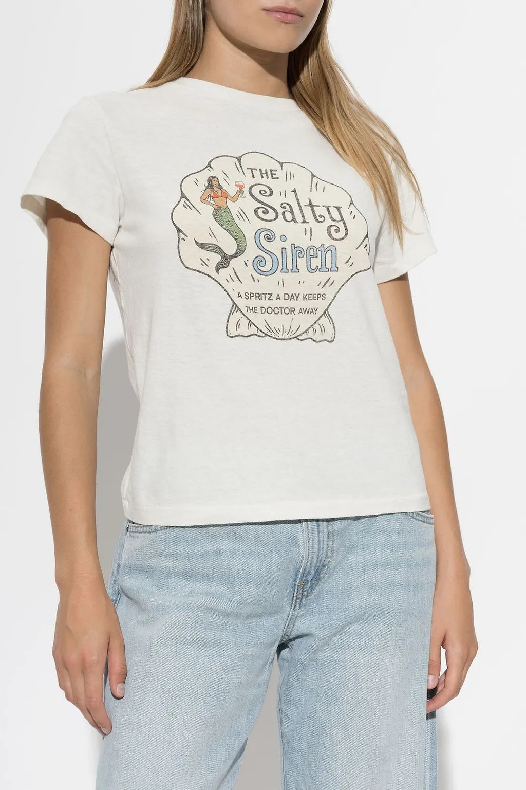 Re/Done Salty Siren Graphic T-Shirt