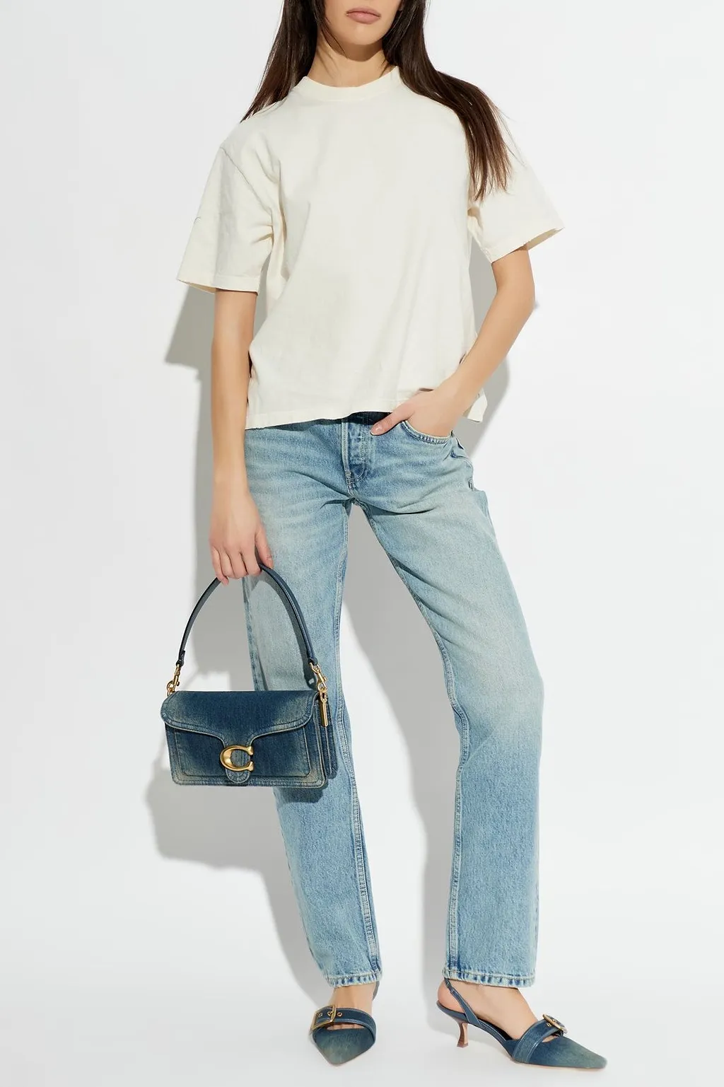 Re/Done Tapered-Leg Jeans