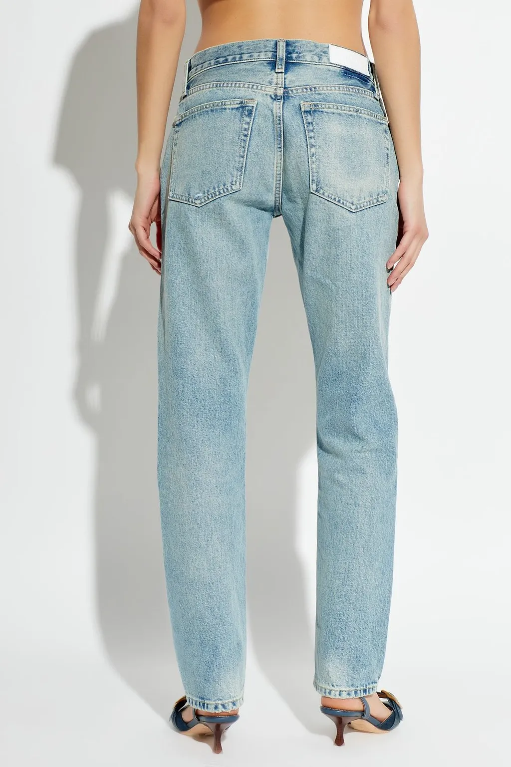 Re/Done Tapered-Leg Jeans