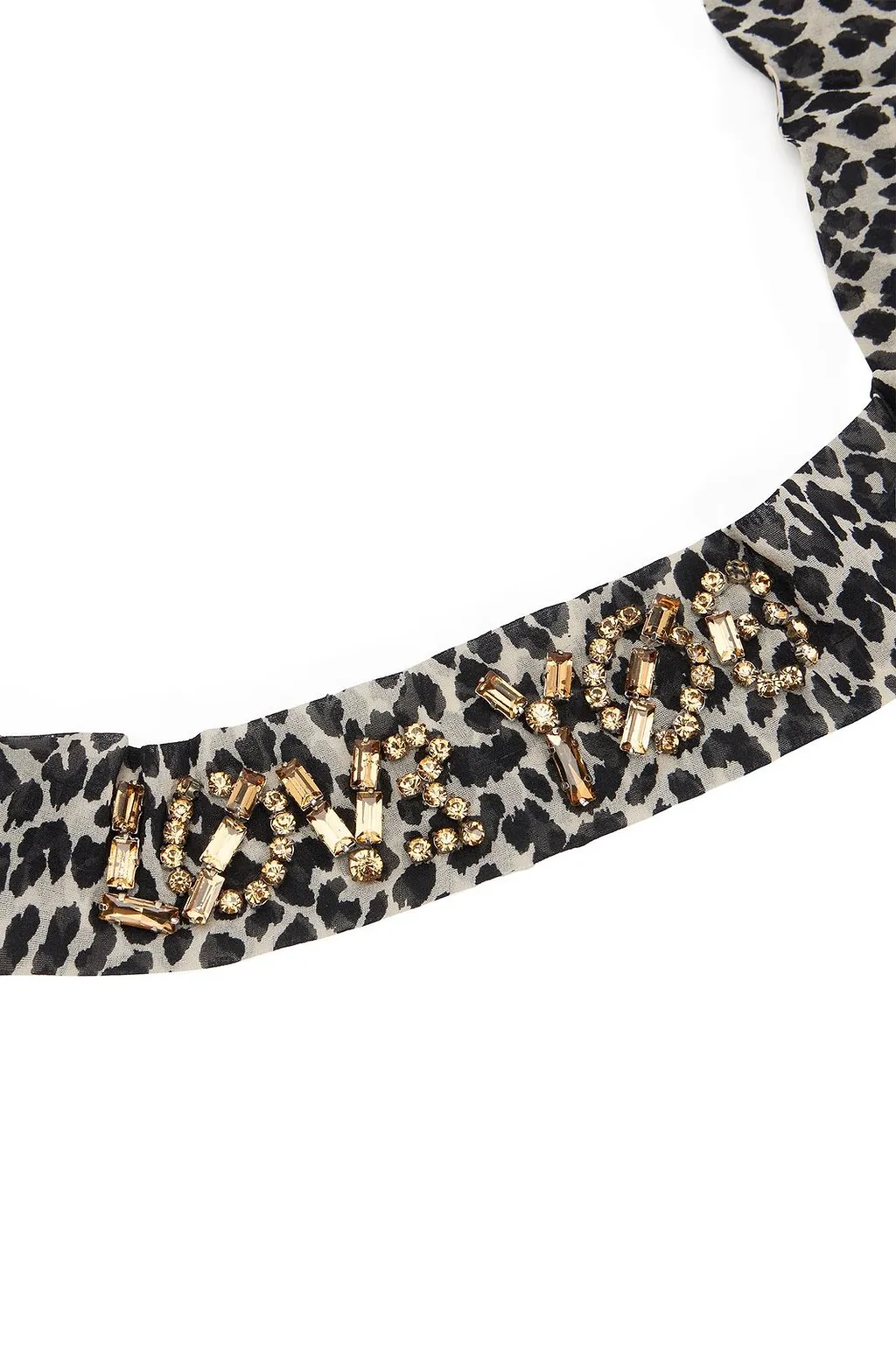 Redvalentino Leopard-Printed Embellished Headband